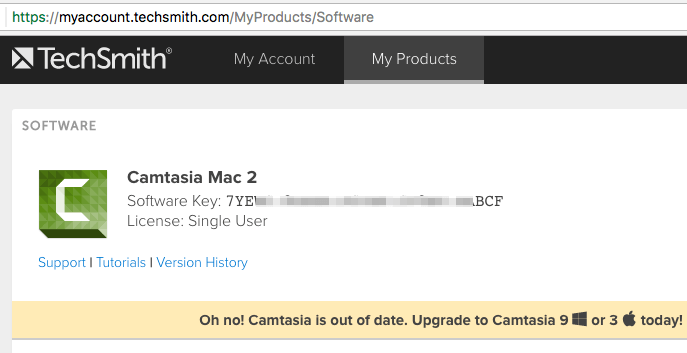 techsmith camtasia product key